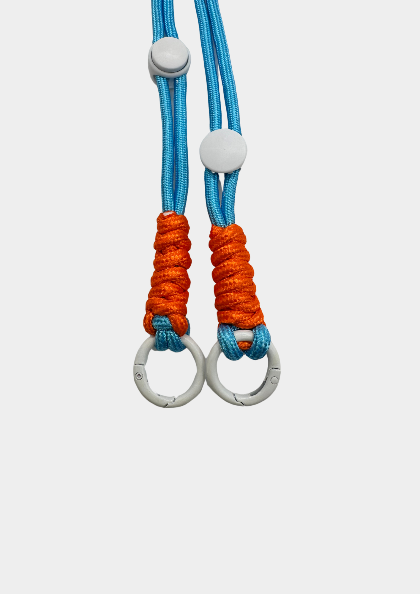 COLGANTE CORDÓN CELESTE Y NARANJA