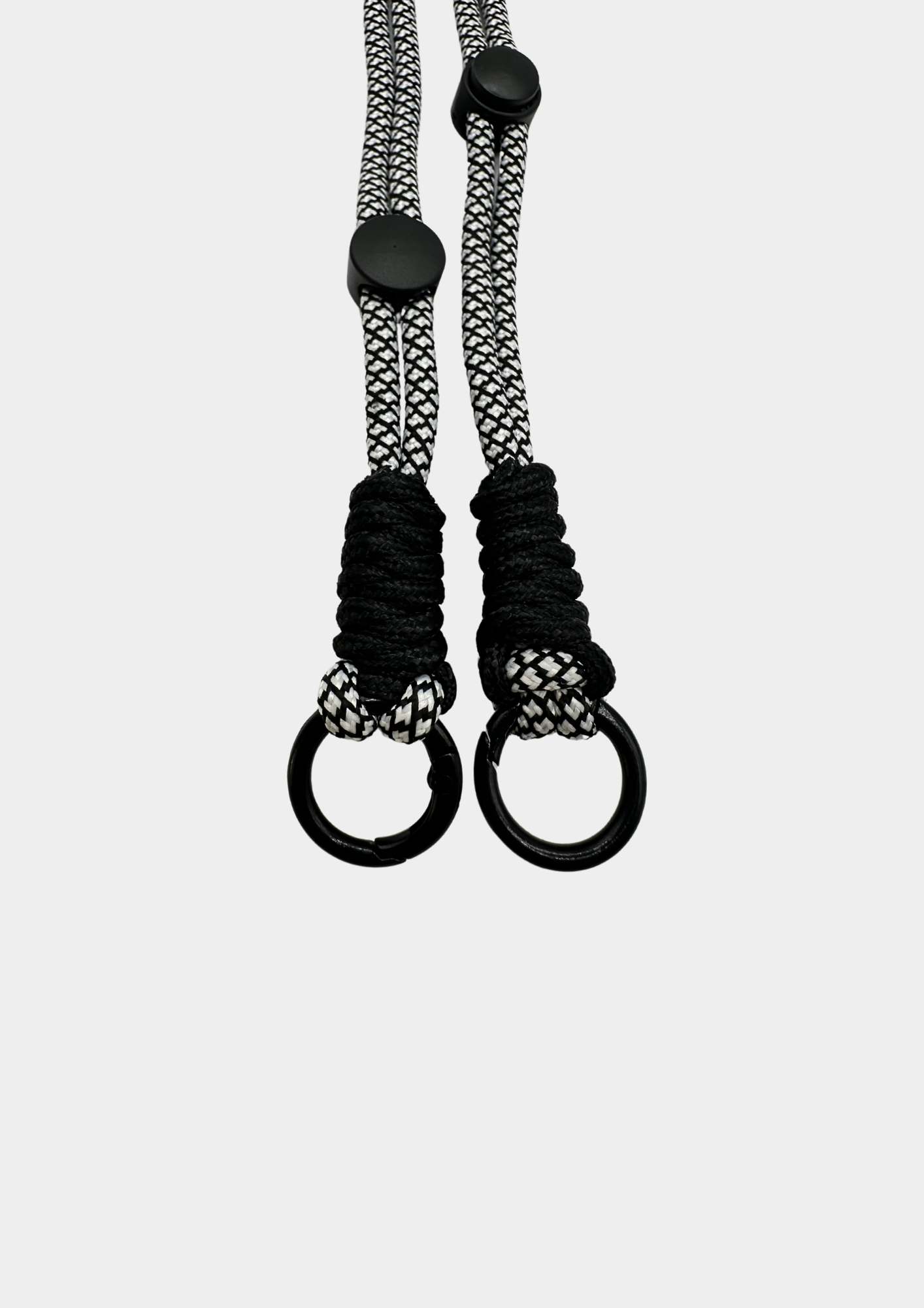 COLGANTE CORDÓN NEGRO Y GRIS