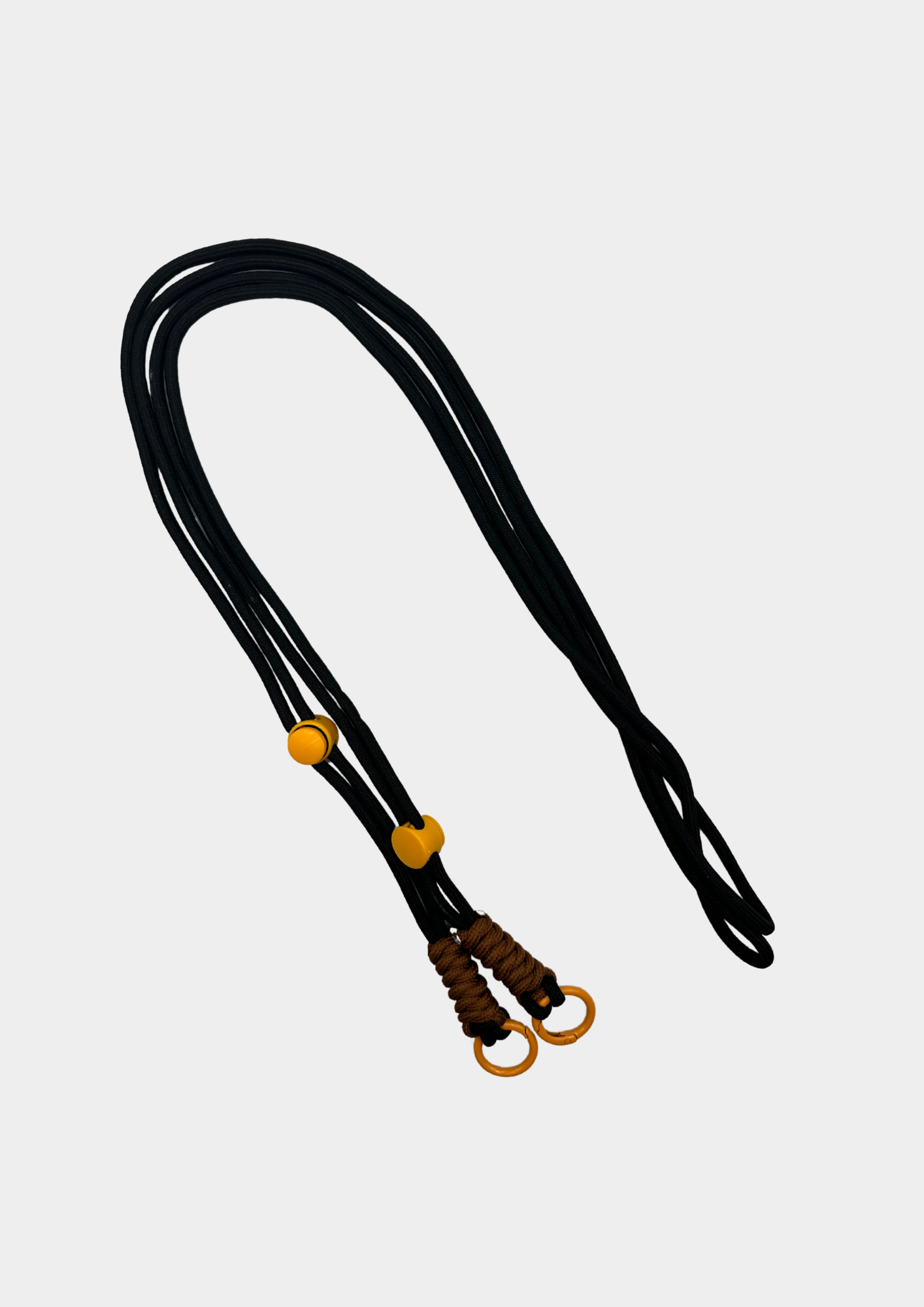 COLGANTE CORDÓN NEGRO Y AMARILLO