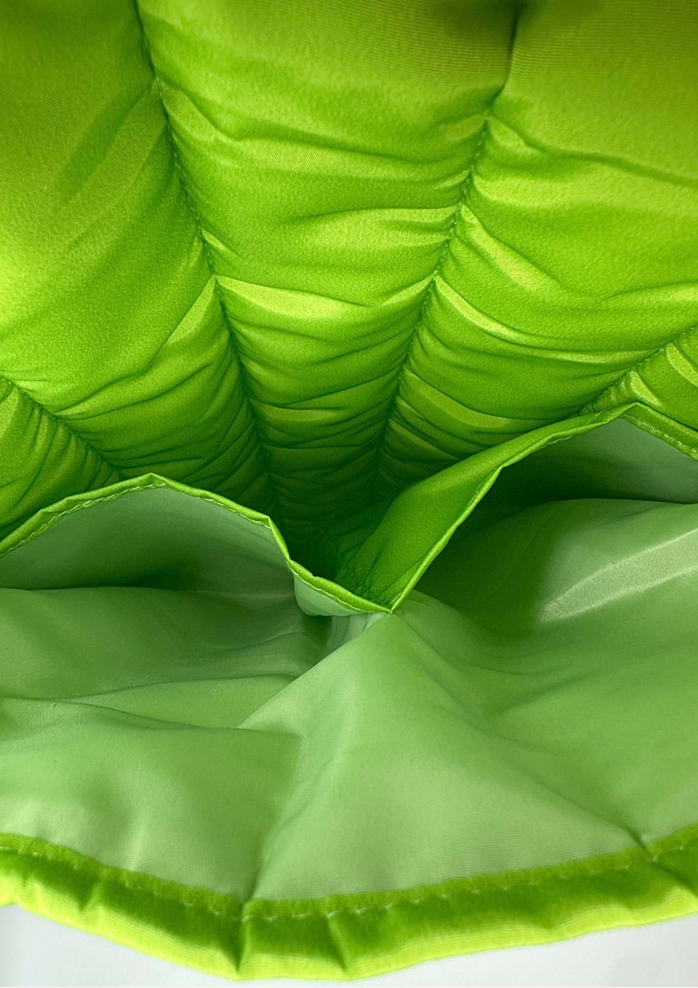 PUFFY GREEN LAPTOP SLEEVE