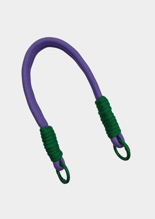 PULSERA CORDÓN LILA Y VERDE