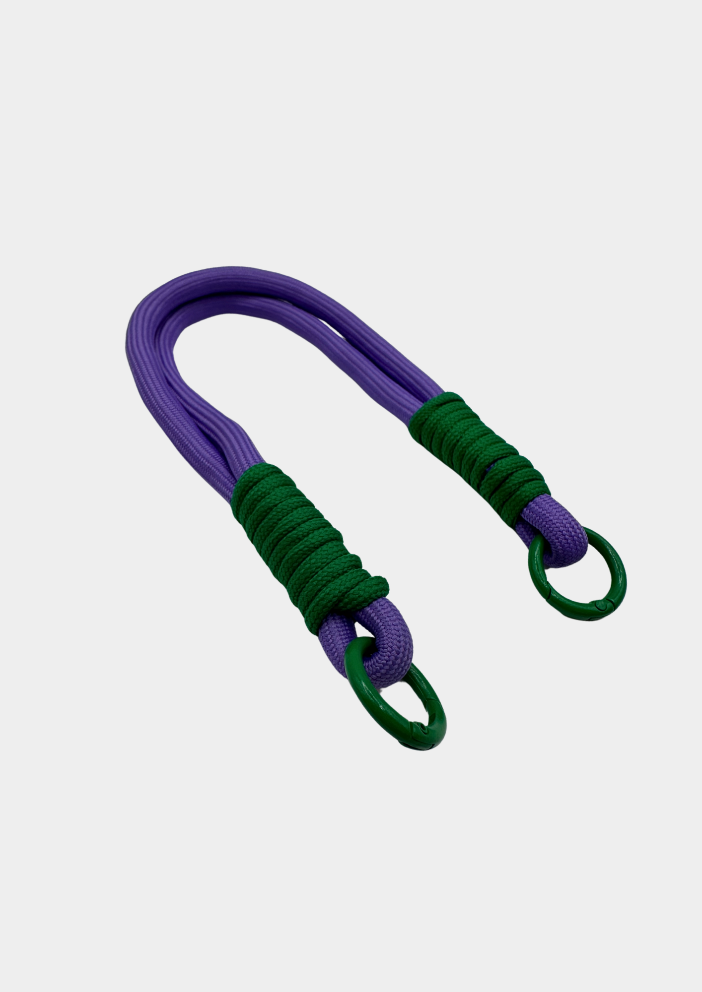 PULSERA CORDÓN LILA Y VERDE