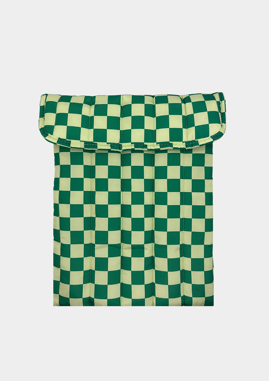 GREEN SQUARES LAPTOP SLEEVE 
