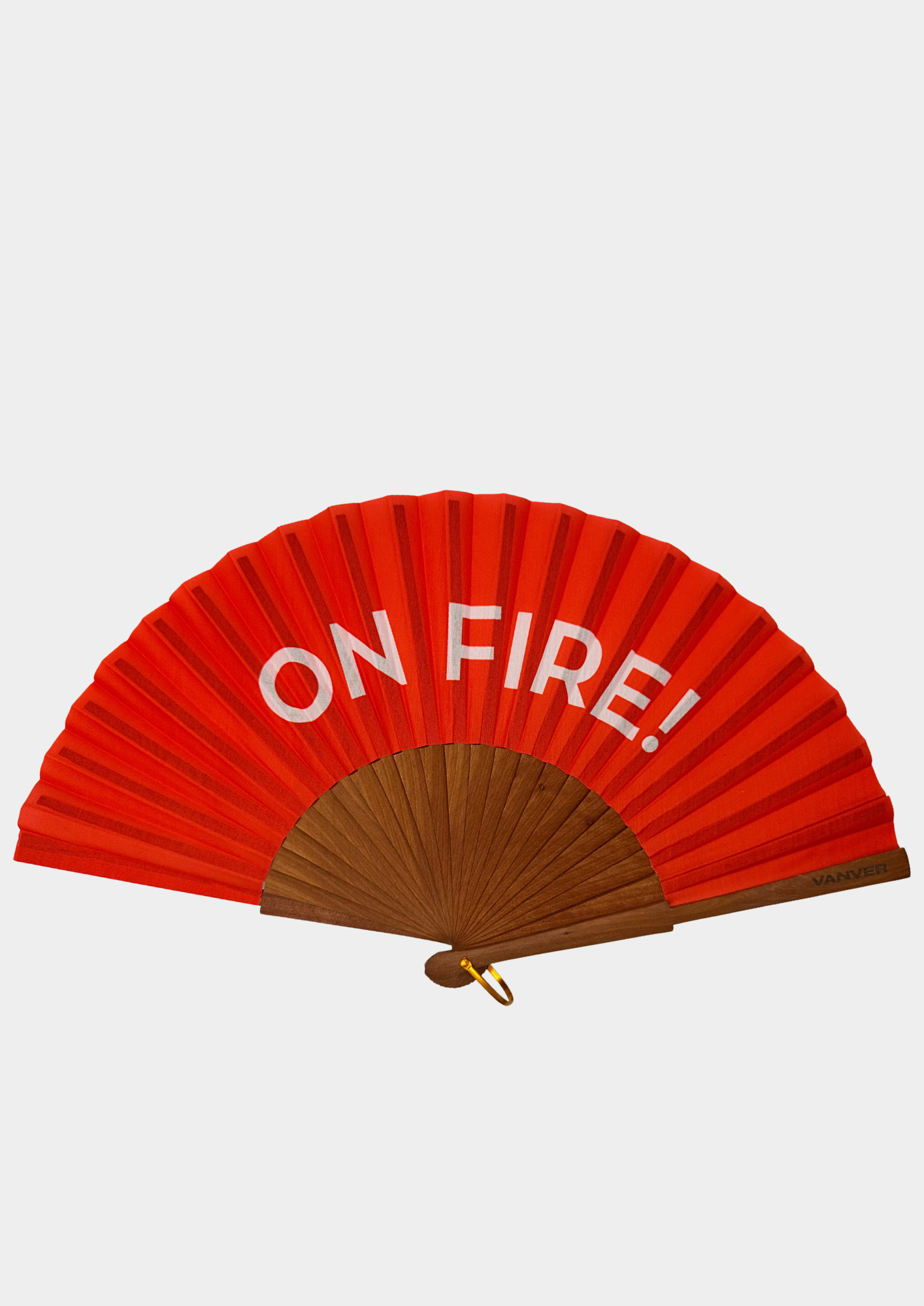 ON FIRE RED FAN   