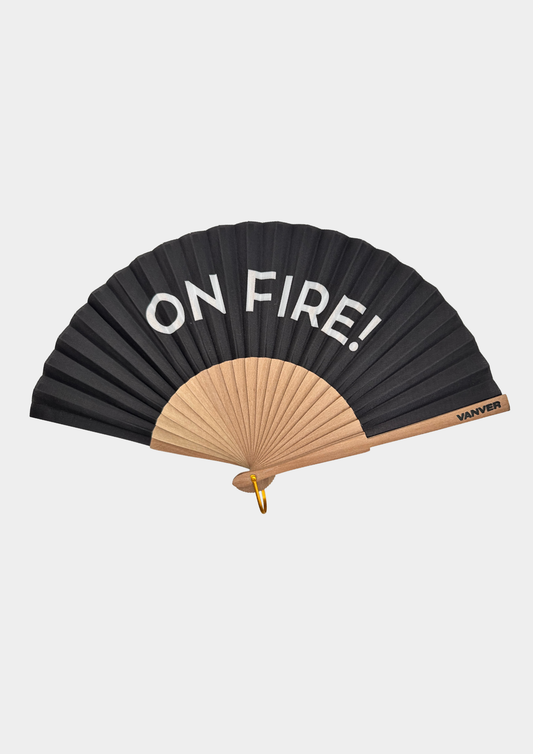 ABANICO NEGRO ON FIRE OUTLET