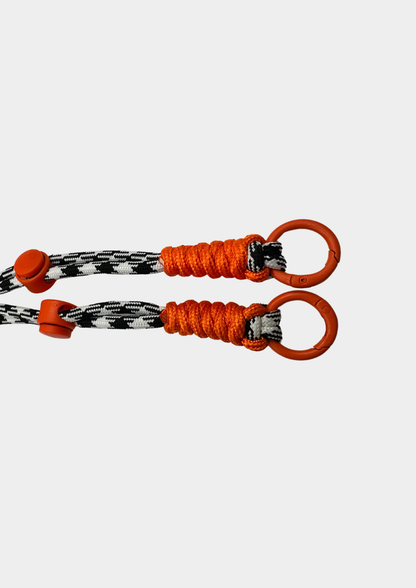 COLGANTE CORDÓN NEGRO Y NARANJA