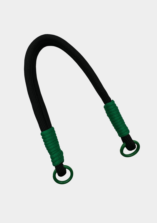 PULSERA CORDÓN NEGRO Y AQUA (Copia)